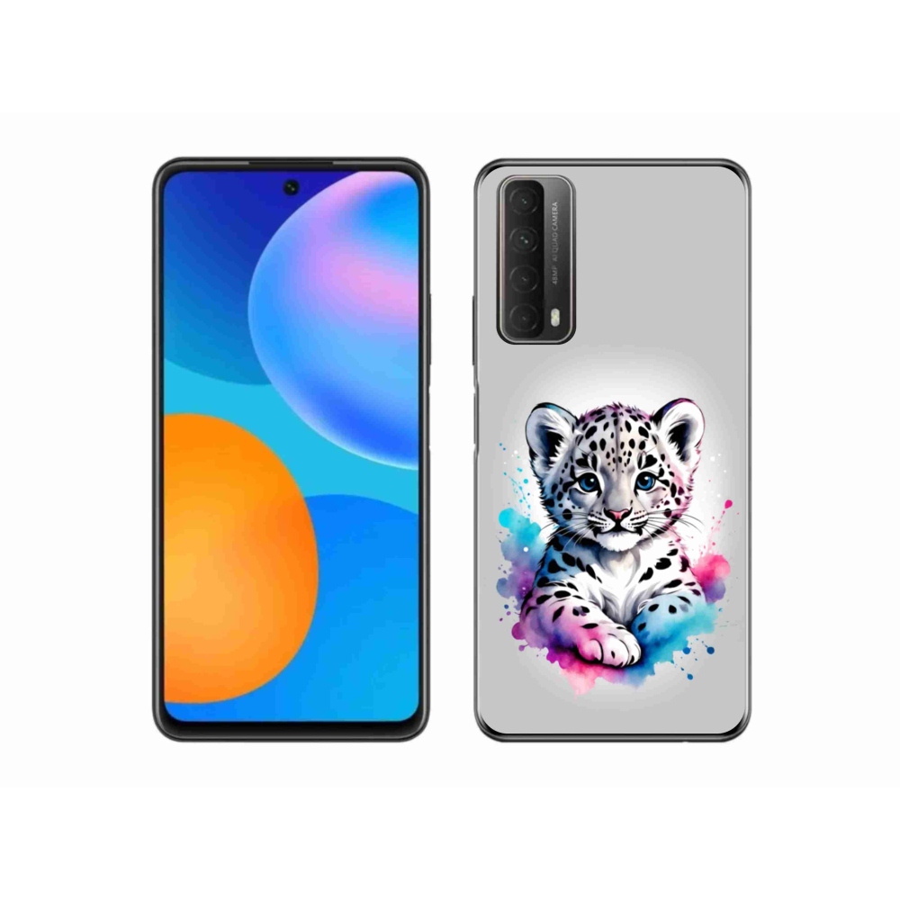 Zselés borítás mmCase a Huawei P Smart (2021) - leopárd kölyökhöz