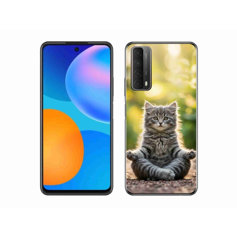 Gél borítás mmCase a Huawei P Smart (2021) - meditáló cica