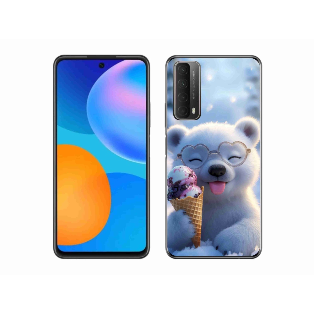 mmCase gél tok a Huawei P Smart (2021) készülékhez – mackó fagylalttal