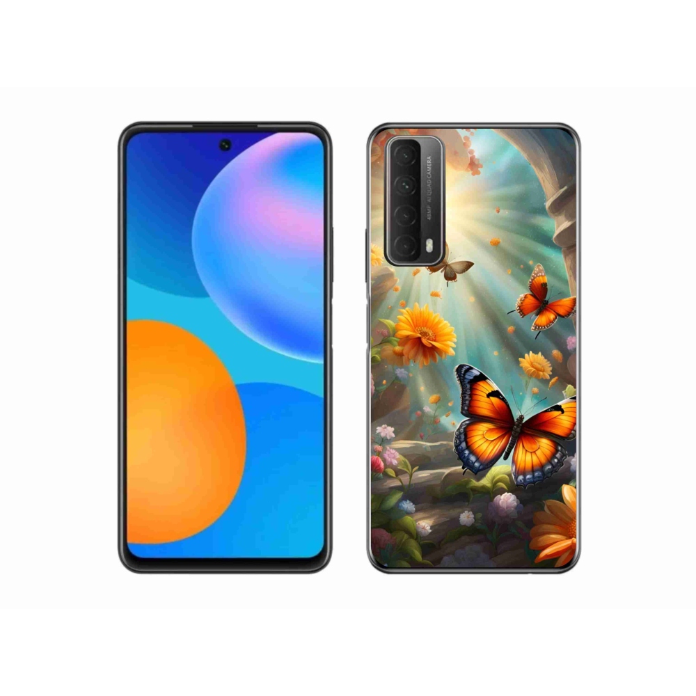 Zselés borító mmCase a Huawei P Smart (2021) - pillangókert 2