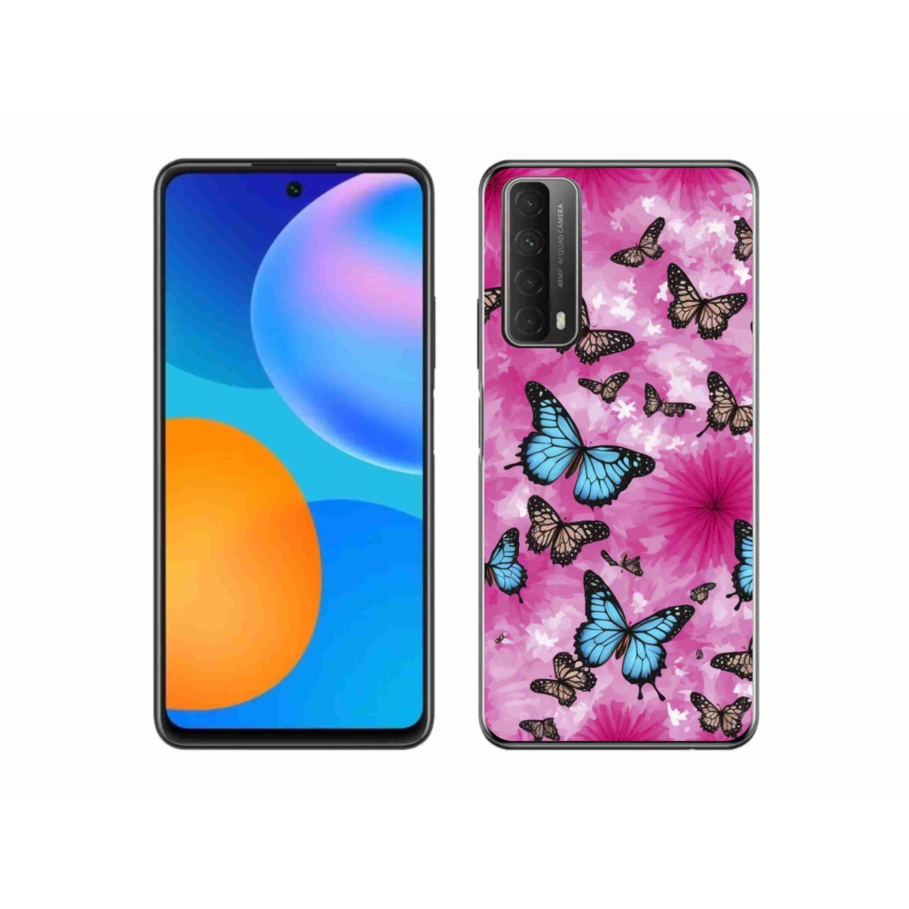 Zselés borítás mmCase a Huawei P Smart (2021) - pillangókert