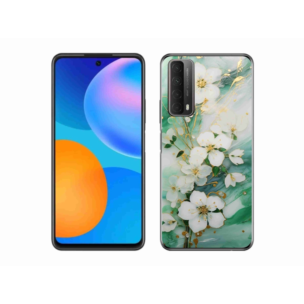 Zselés borító mmCase a Huawei P Smart (2021) - finom virágokkal
