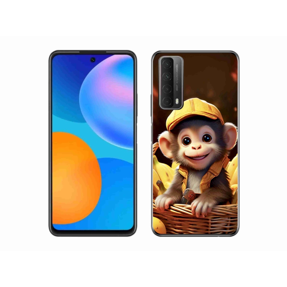 mmCase gél tok a Huawei P Smart (2021) készülékhez – majom a kosárban