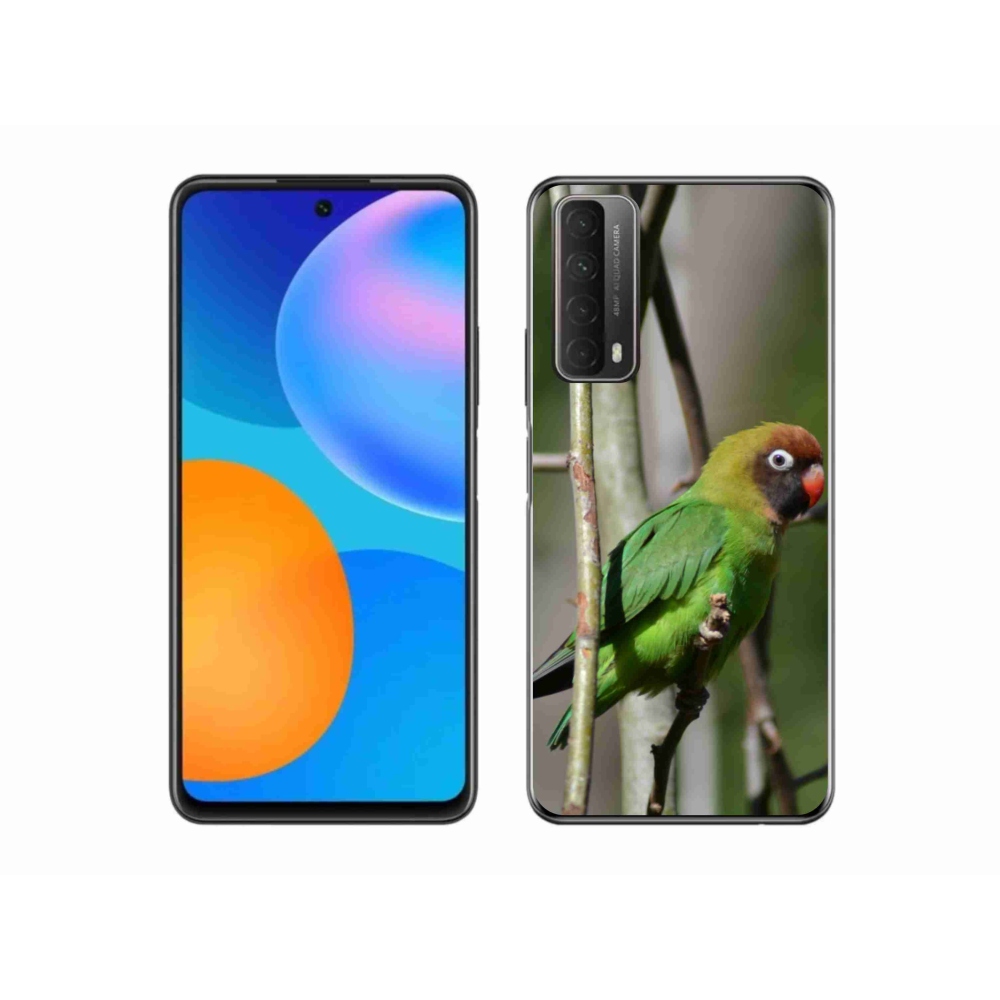 Zselés borítás mmCase a Huawei P Smart (2021) - papagáj agapornis