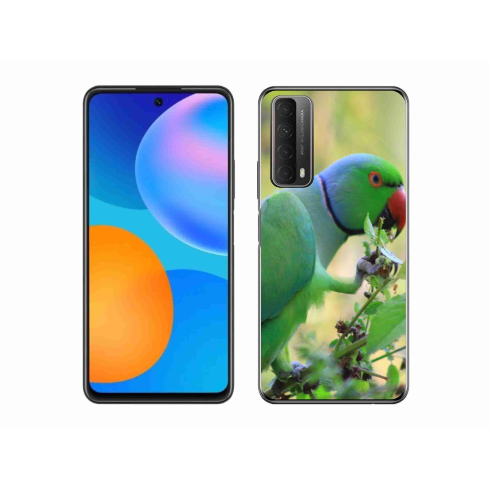 Zselés borítás mmCase a Huawei P Smart (2021) - papagáj alexandr