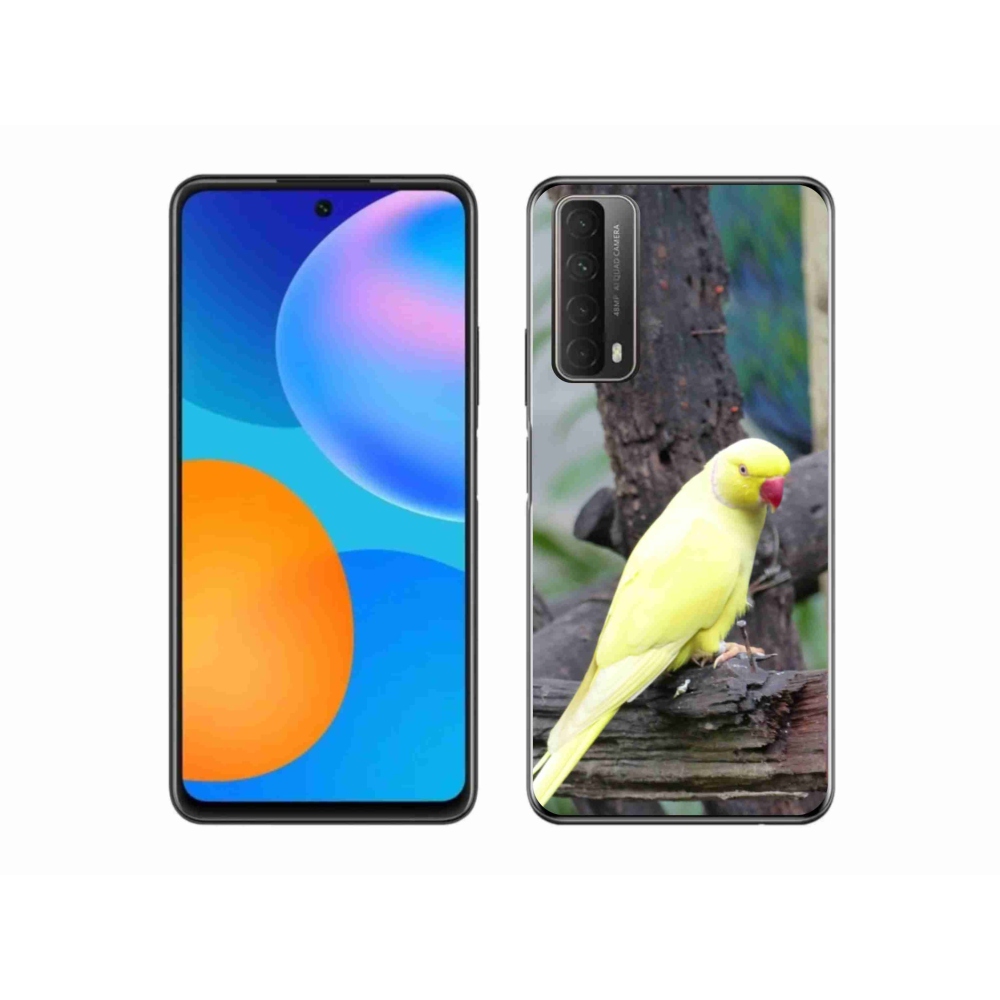Zselés borítás mmCase Huawei P Smart (2021) - papagáj alexander sárga