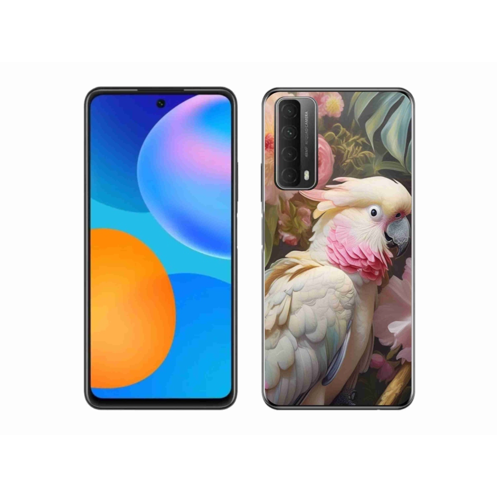 Zselés borítás mmCase a Huawei P Smart (2021) - papagáj kakadu rózsaszín 2