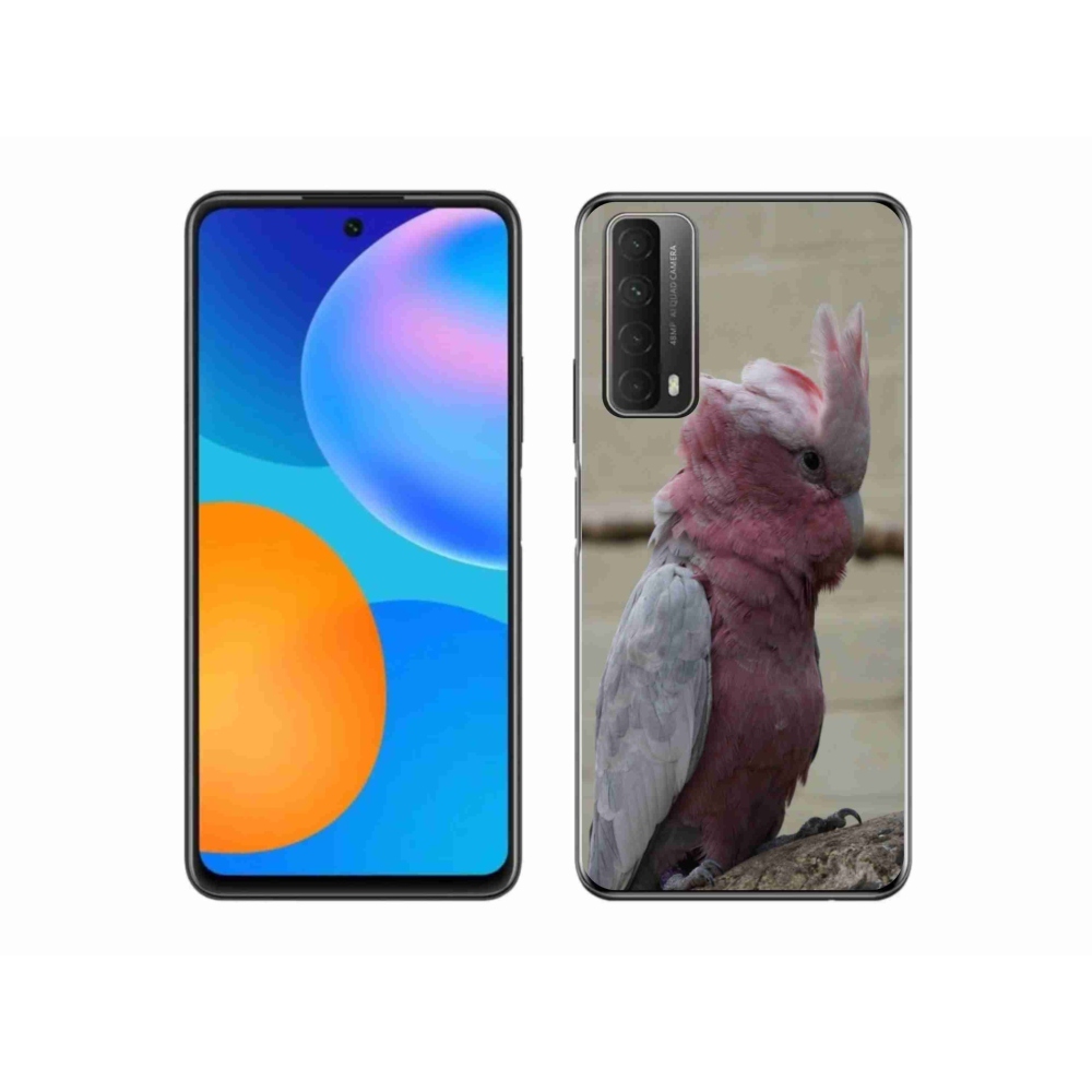 Zselés borítás mmCase a Huawei P Smart (2021) - papagáj kakadu rózsaszínű