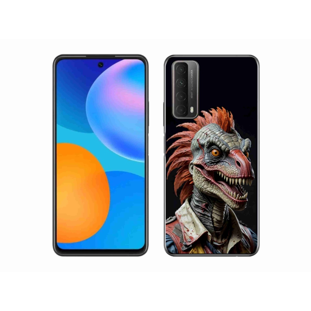 mmCase gél tok a Huawei P Smart (2021) készülékhez – punk dinoszaurusz