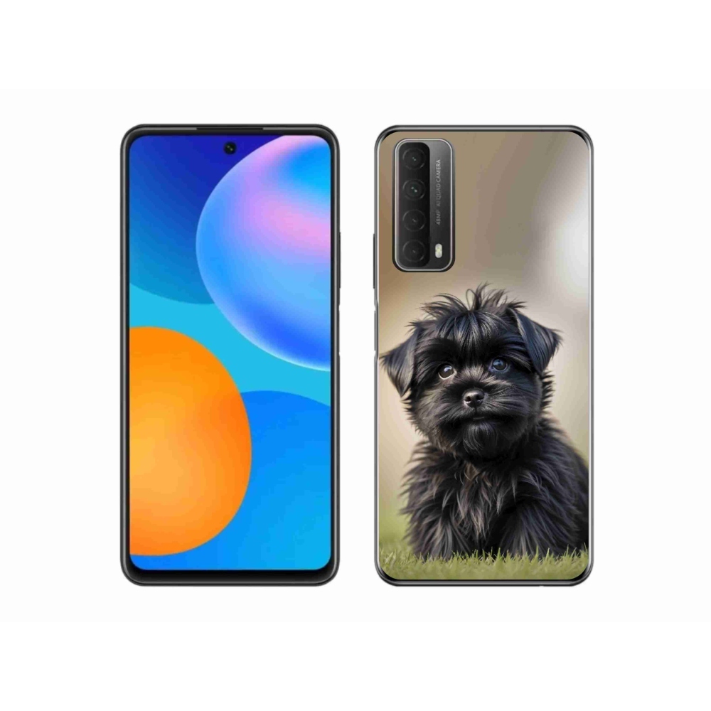 mmCase gél tok a Huawei P Smart (2021) készülékhez – aranyos fekete kutyus