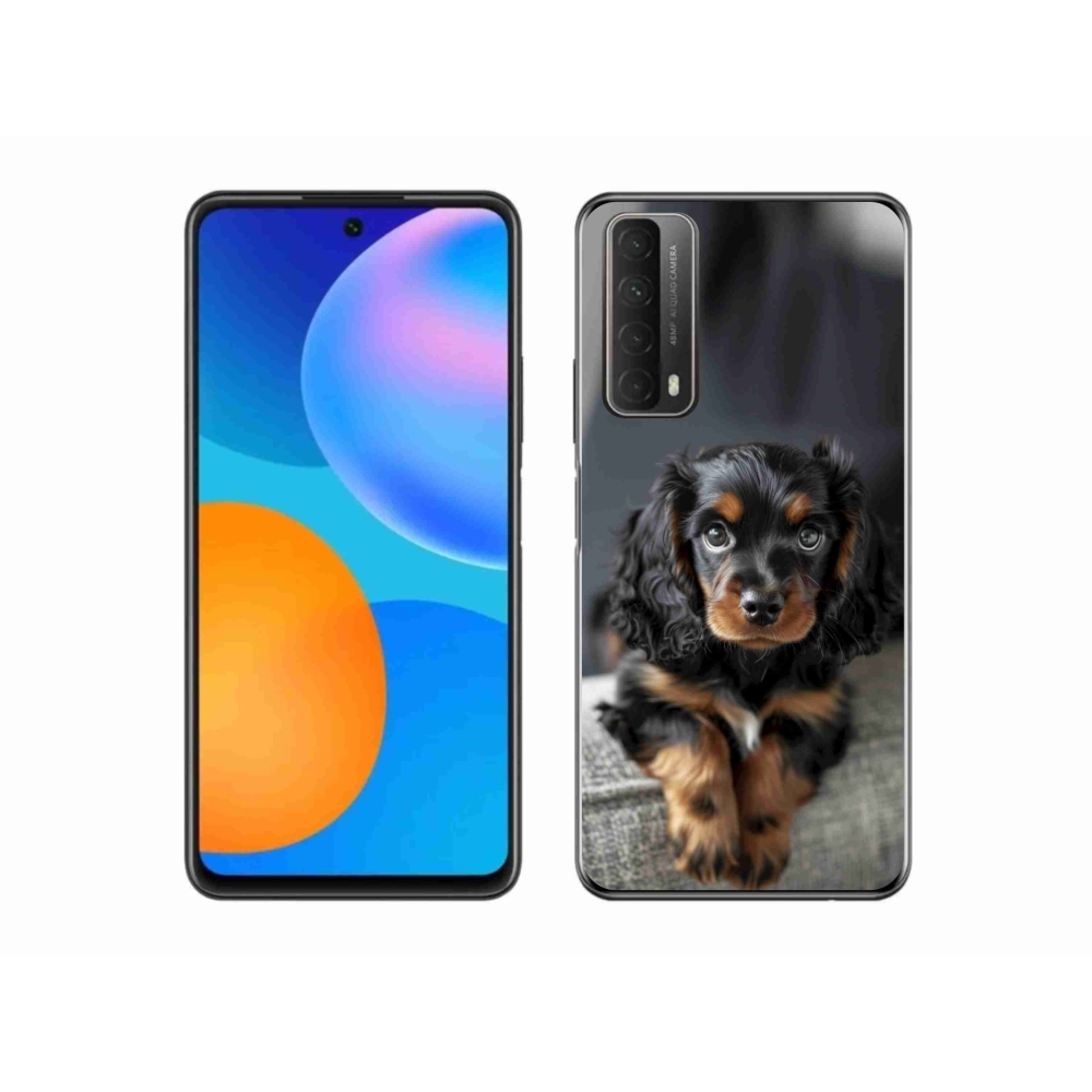 mmCase gél tok a Huawei P Smart (2021) készülékhez – aranyos, hosszúszőrű tacskó