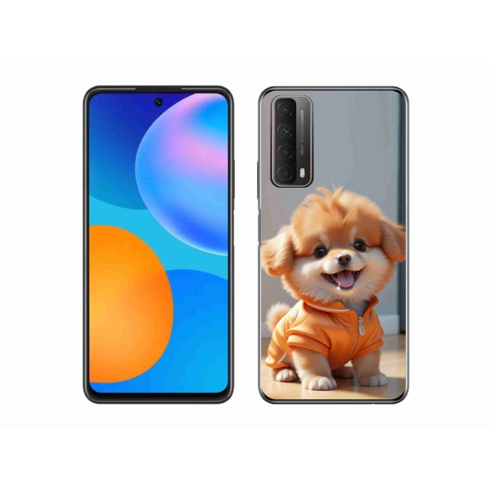 mmCase gél tok a Huawei P Smart (2021) készülékhez – aranyos pomerániai pulóverben