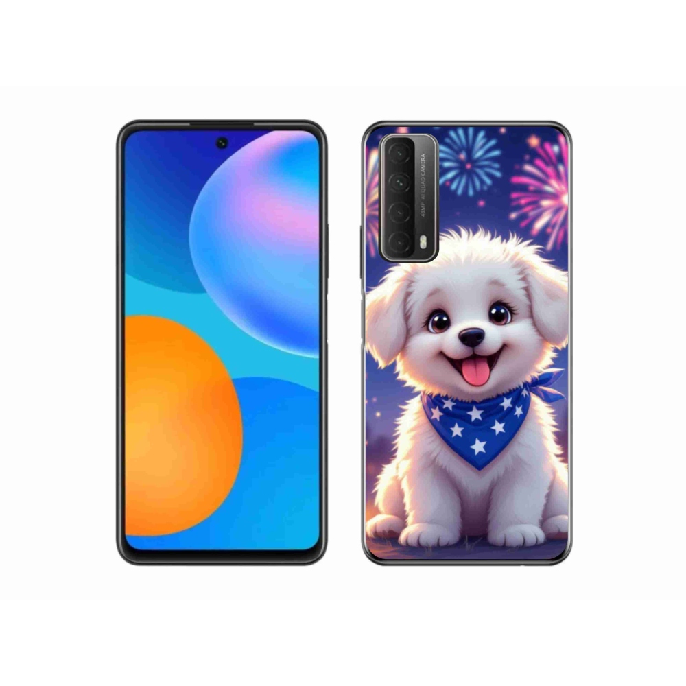 Gél borító mmCase a Huawei P Smart (2021) - ünnepi kölyökkutyakölyökhöz
