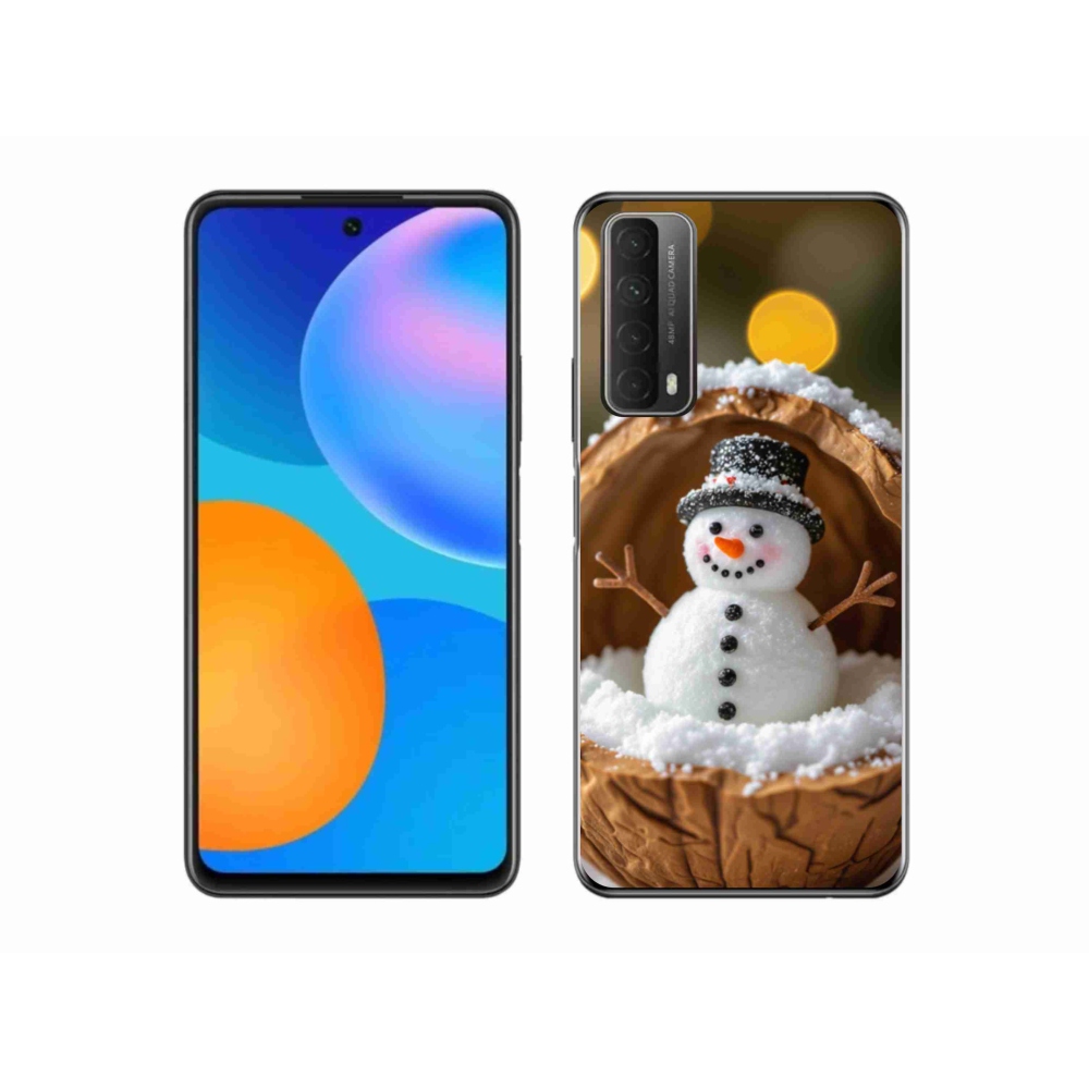 Gél védőhuzat mmCase a Huawei P Smart (2021) - hóember 4