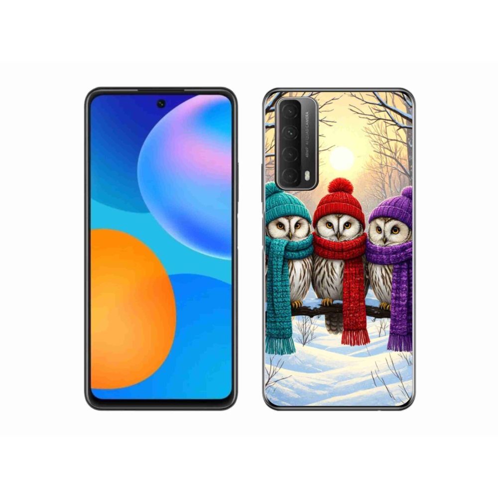 Zselés borítás mmCase a Huawei P Smart (2021) - bagolybarátok