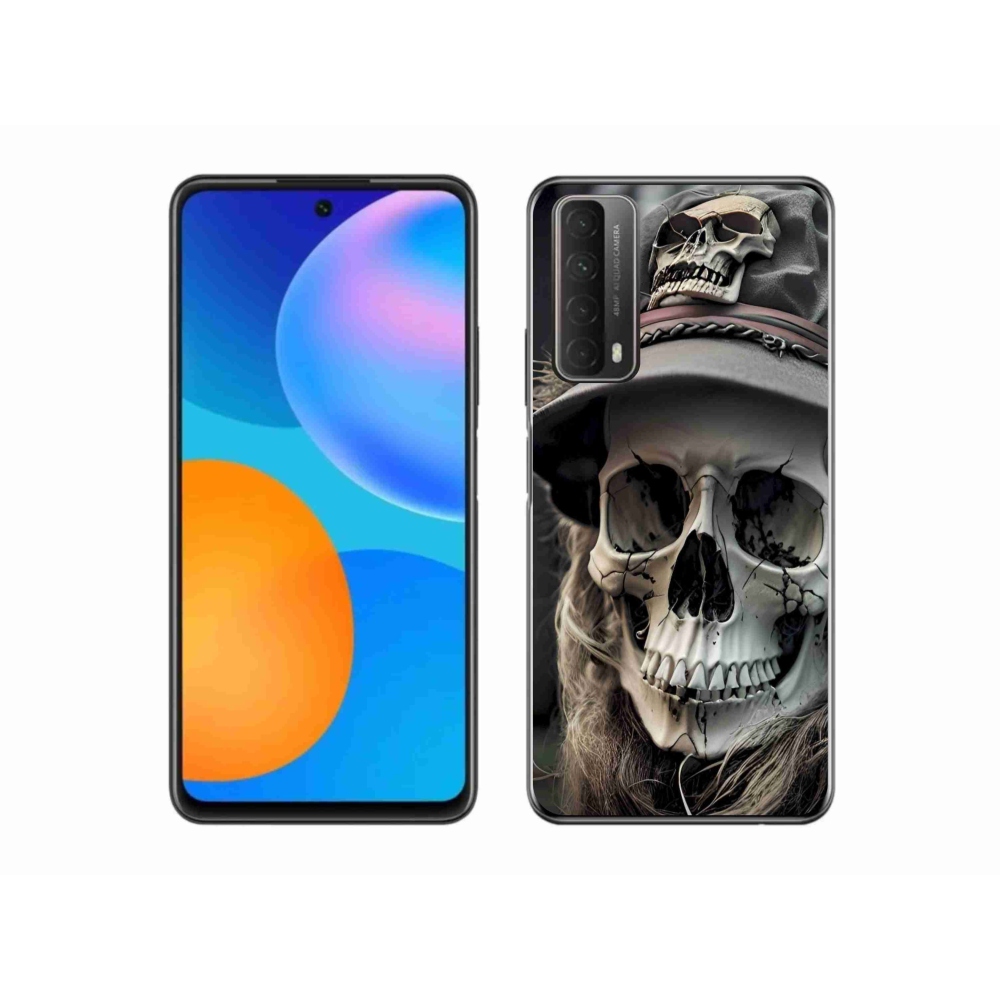 Zselés tok mmCase a Huawei P Smart (2021) - sötét koponya
