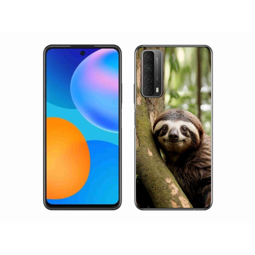 mmCase gél tok a Huawei P Smart (2021) készülékhez – mosolygós lajhár