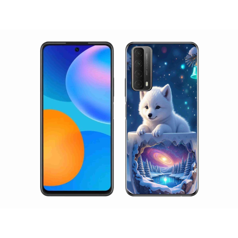 Gél borítás mmCase a Huawei P Smart (2021) - Karácsonyi kölyökkutyáknak