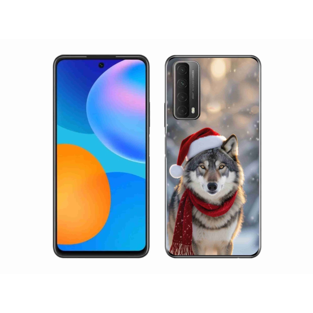 Gél borítás mmCase a Huawei P Smart (2021) - Karácsonyi farkas