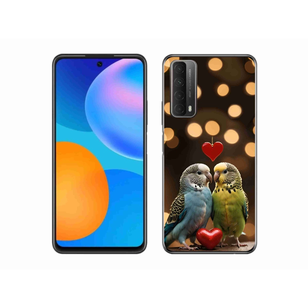 mmCase gél tok a Huawei P Smart (2021) készülékhez – szerelmes papagájok