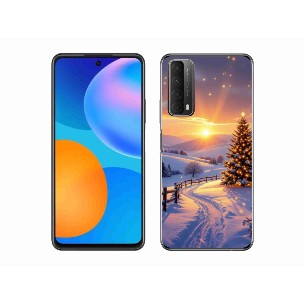 Gél borítás mmCase a Huawei P Smart (2021) - téli tájkép