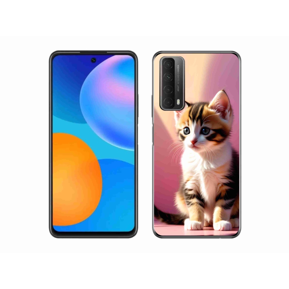 Zselés borítás mmCase a Huawei P Smart (2021) - kíváncsi cica 2
