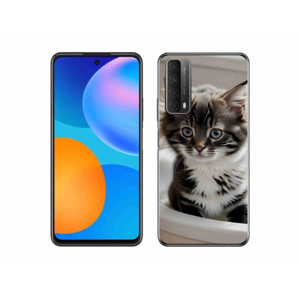 Gél borítás mmCase a Huawei P Smart (2021) - kíváncsi cica