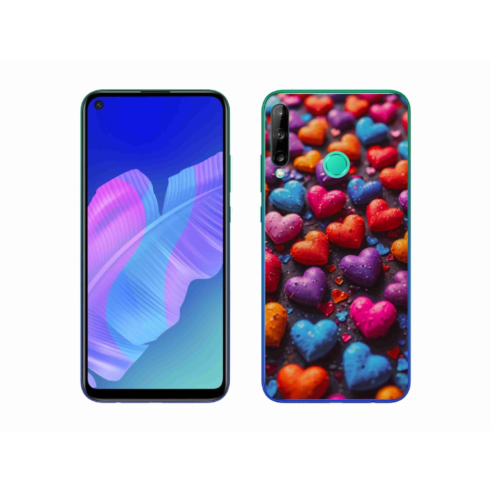 Gél borító mmCase a Huawei P40 Lite E számára - színes szív