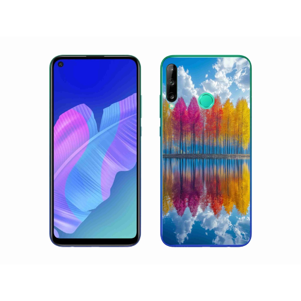 Gél borítás mmCase a Huawei P40 Lite E - színes fákhoz