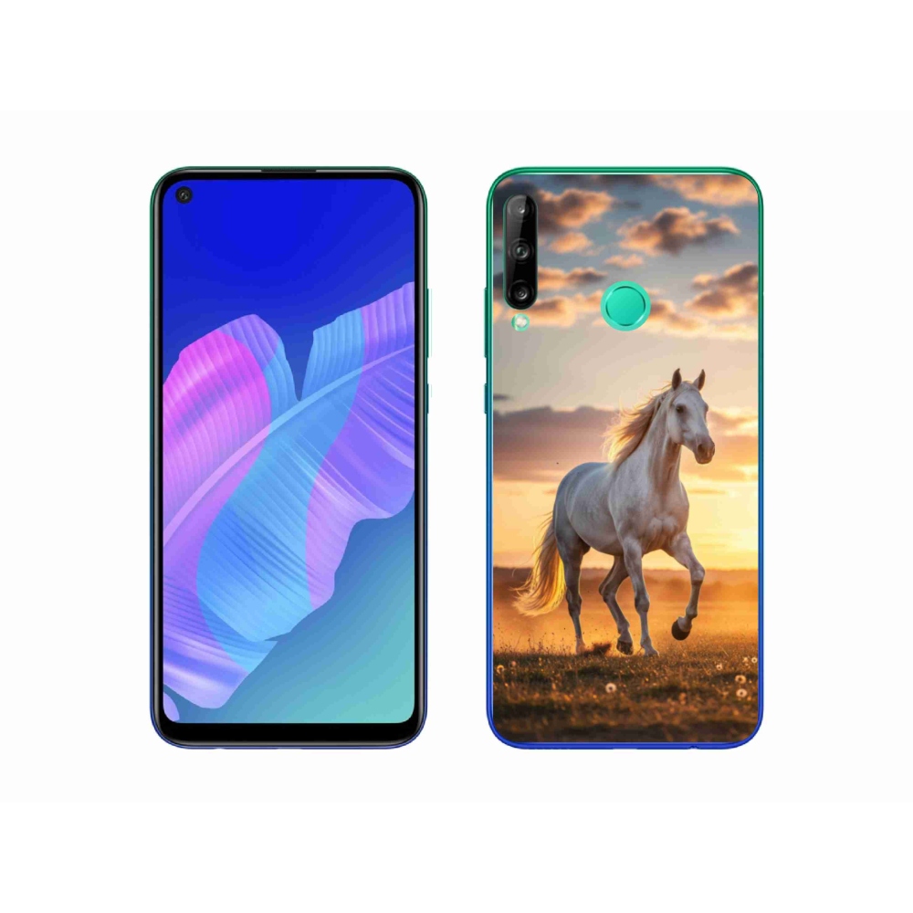 Gél borítás mmCase a Huawei P40 Lite E - futó fehér ló 2