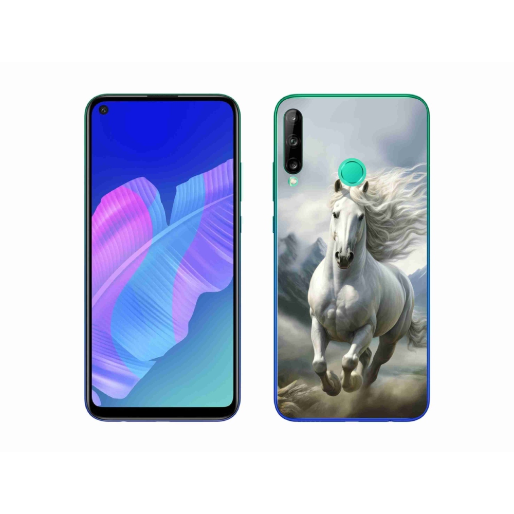 mmCase gél tok a Huawei P40 Lite E-hez – futó fehér ló 3