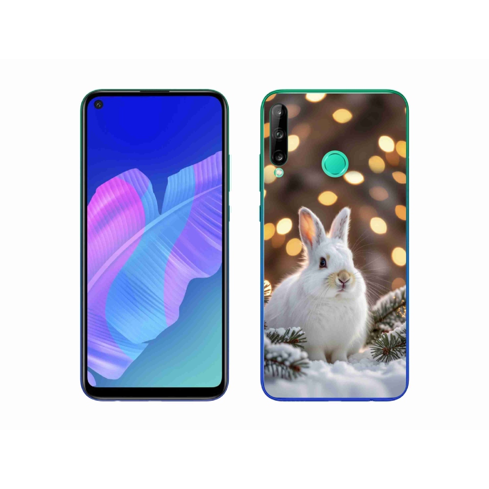 mmCase gél tok a Huawei P40 Lite E-hez – fehér nyúl