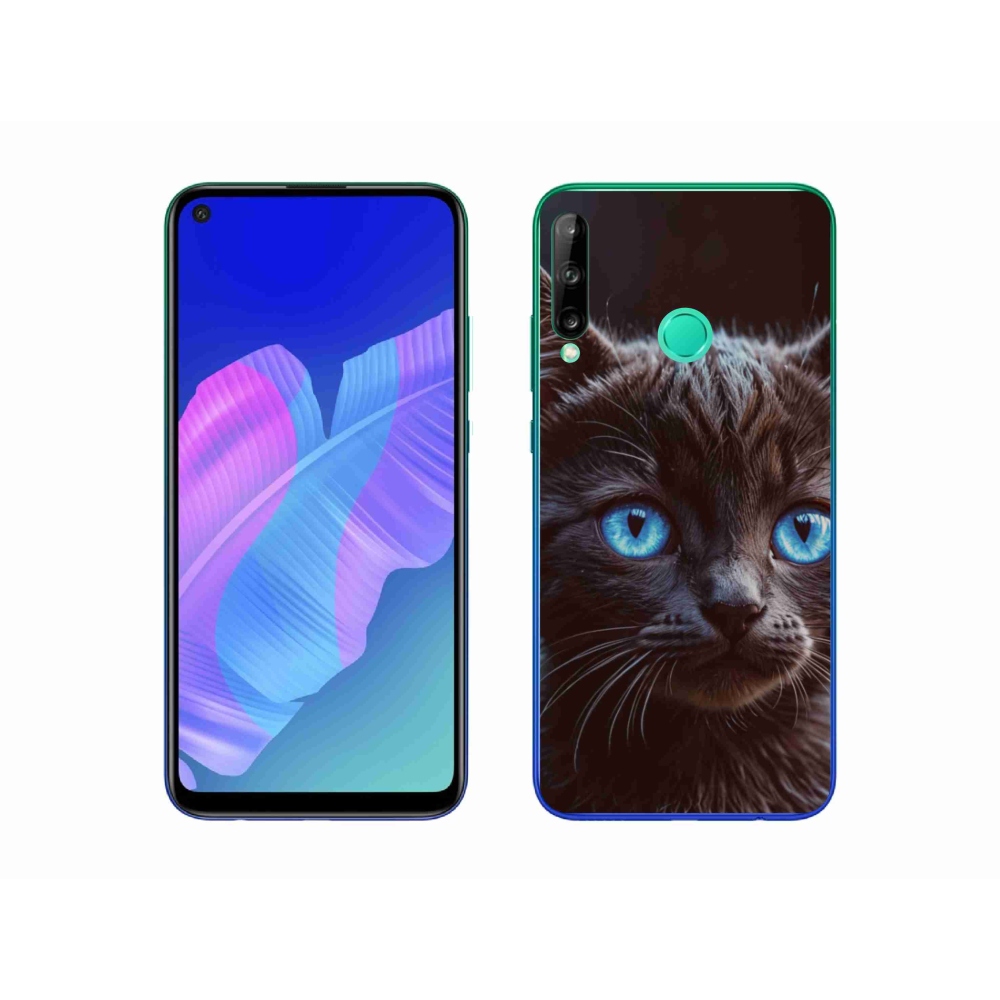 Gél borítás mmCase a Huawei P40 Lite E - fekete cica 2
