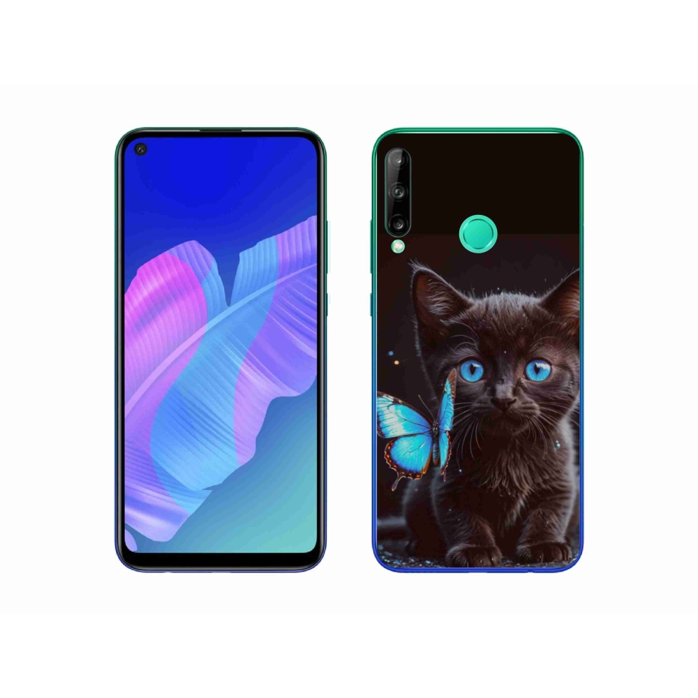 Gél borítás mmCase a Huawei P40 Lite E - fekete cica 3