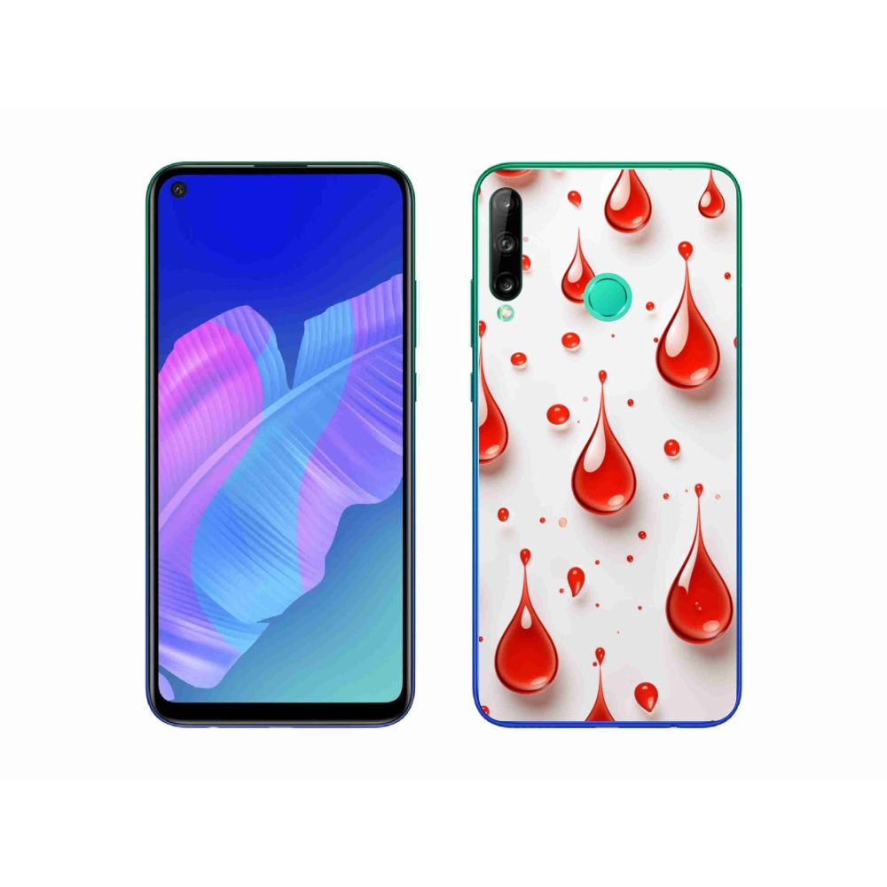 Gél borítás mmCase a Huawei P40 Lite E készülékhez - piros cseppek