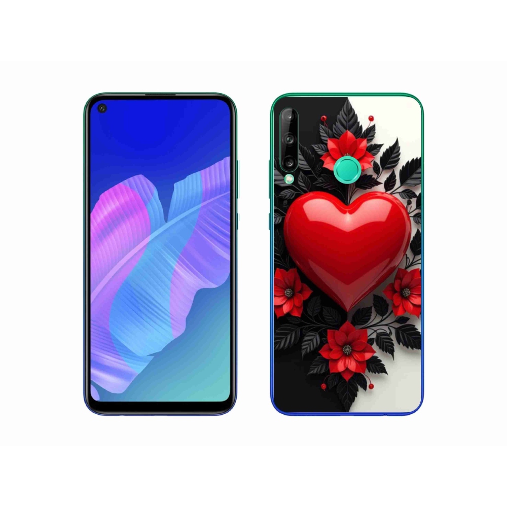 Gél borítás mmCase a Huawei P40 Lite E készülékhez - piros szív