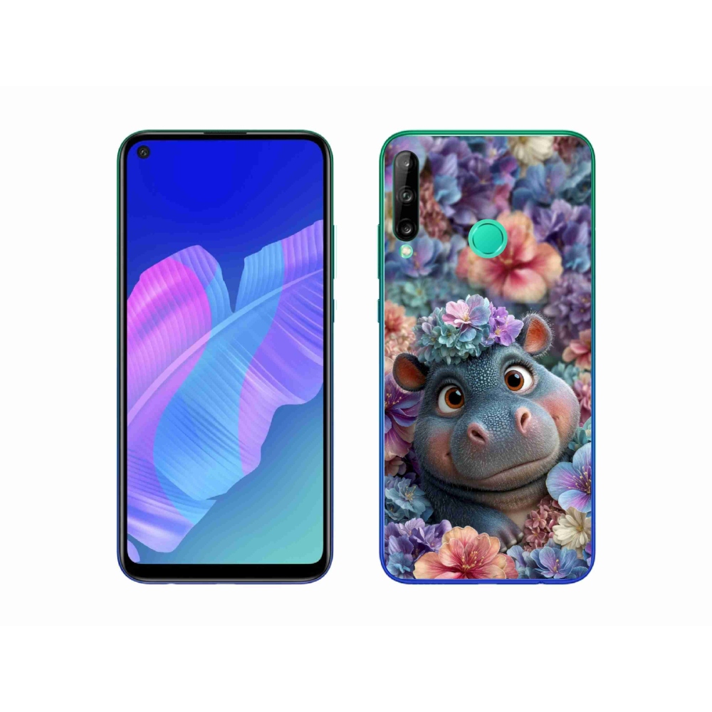 mmCase gélhuzat a Huawei P40 Lite E-hez – virágokkal díszített kiskacsa