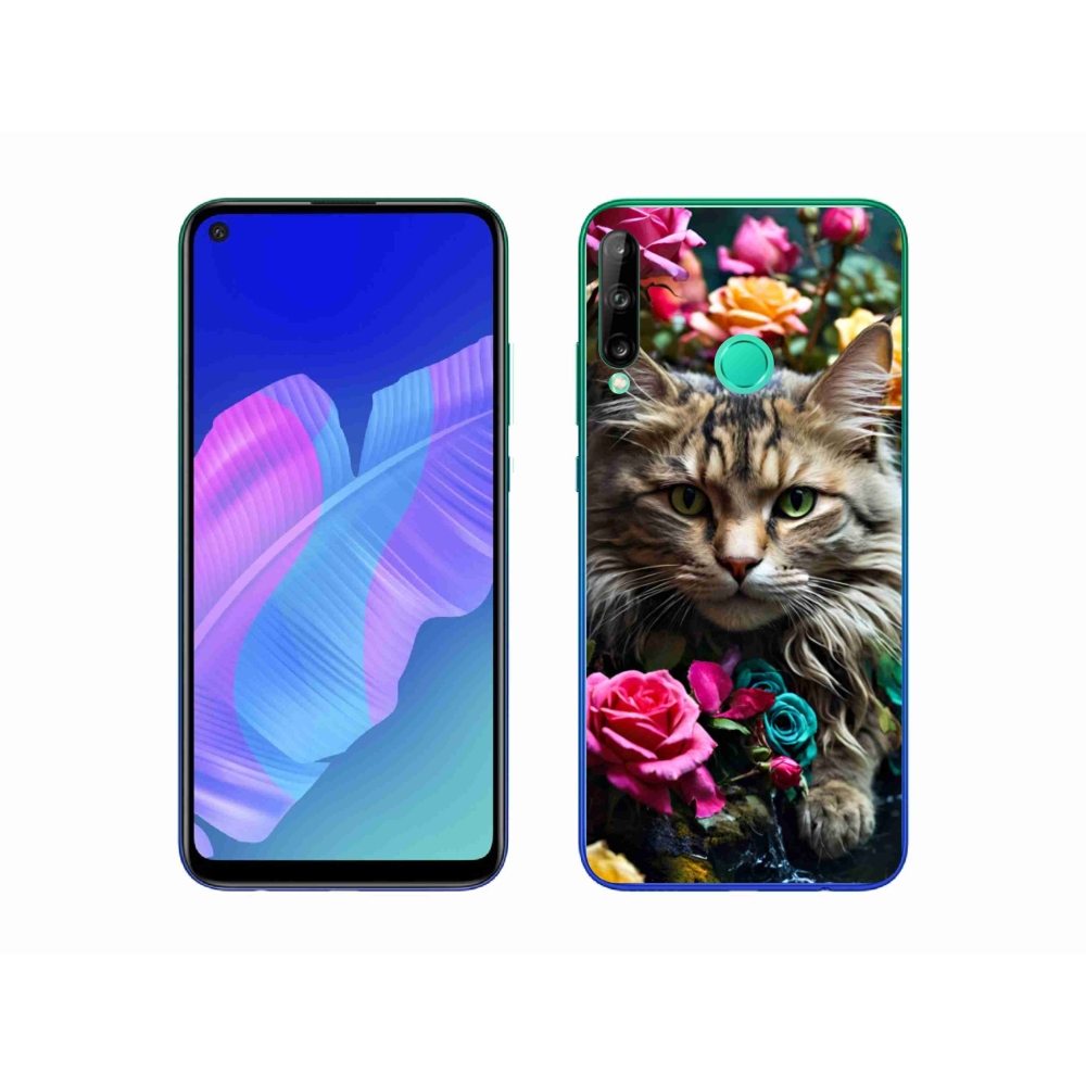 Gél borítás mmCase a Huawei P40 Lite E számára - macskaszem nézet 2