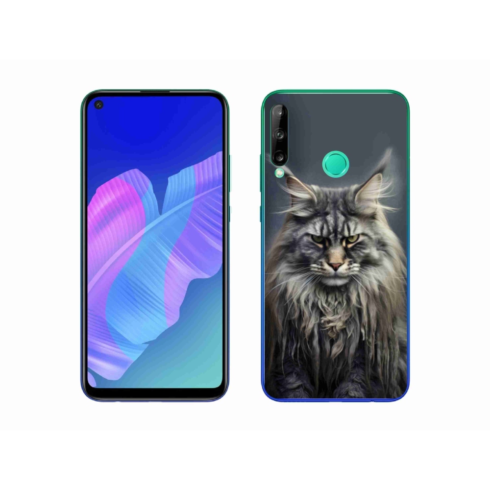 Gél borítás mmCase a Huawei P40 Lite E számára - macskaszem nézet 4