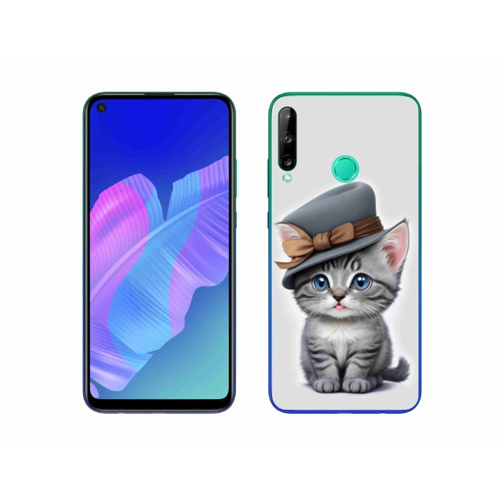 Gél borítás mmCase a Huawei P40 Lite E számára - cica sapkával