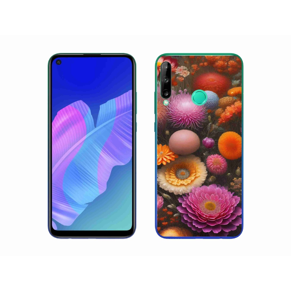 Gél borító mmCase a Huawei P40 Lite E - virágos kompozícióhoz
