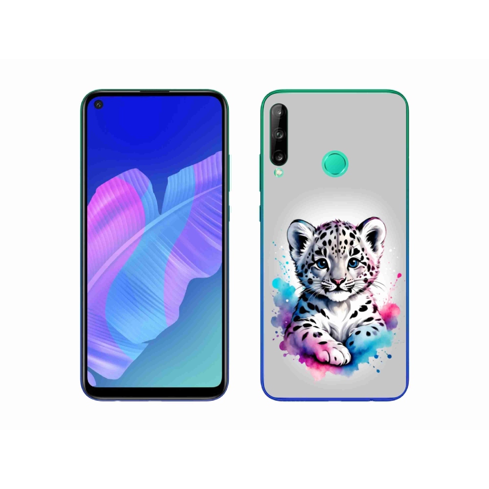 Gél borítás mmCase a Huawei P40 Lite E - leopárd kölyök számára