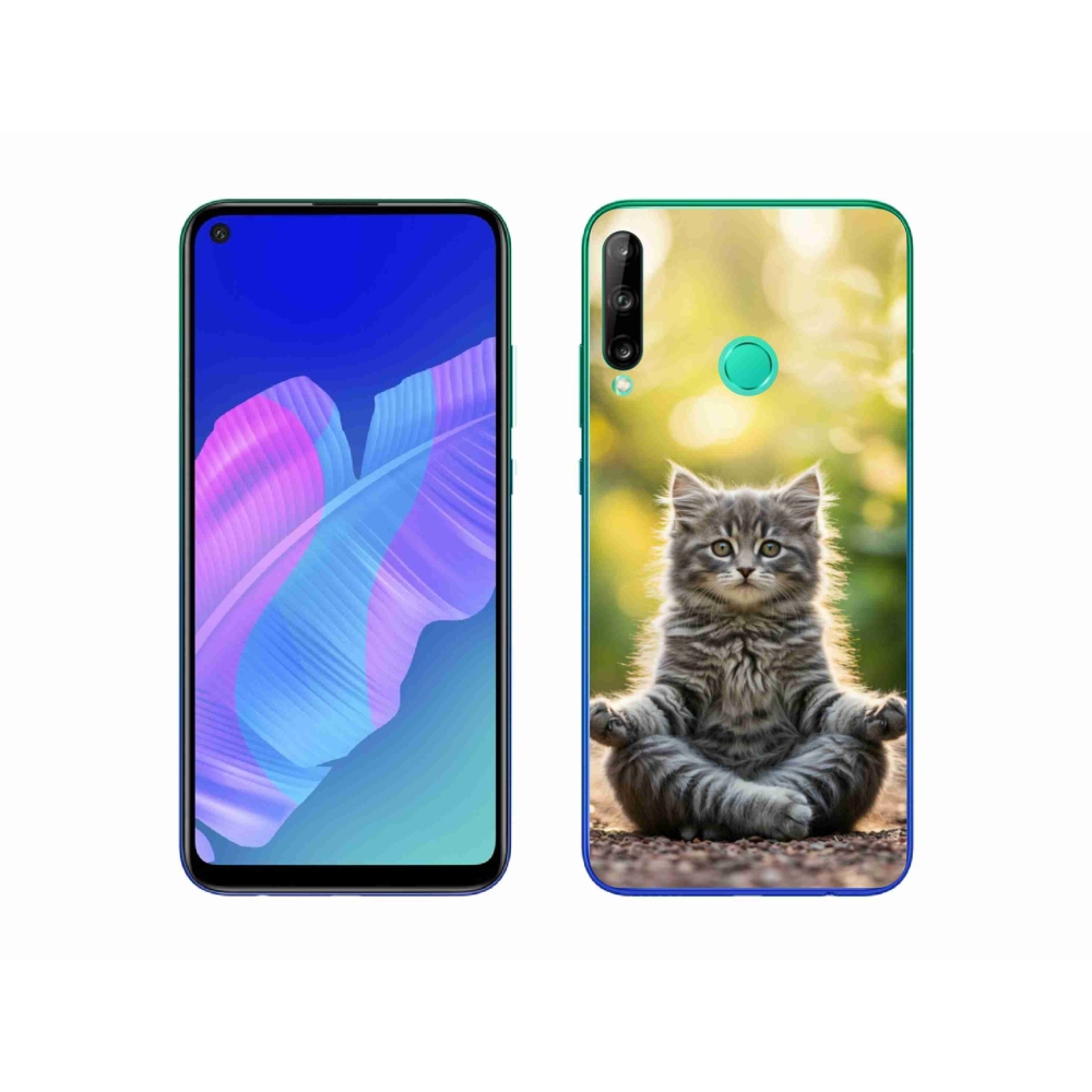 Gél borító mmCase a Huawei P40 Lite E számára - meditáló cica