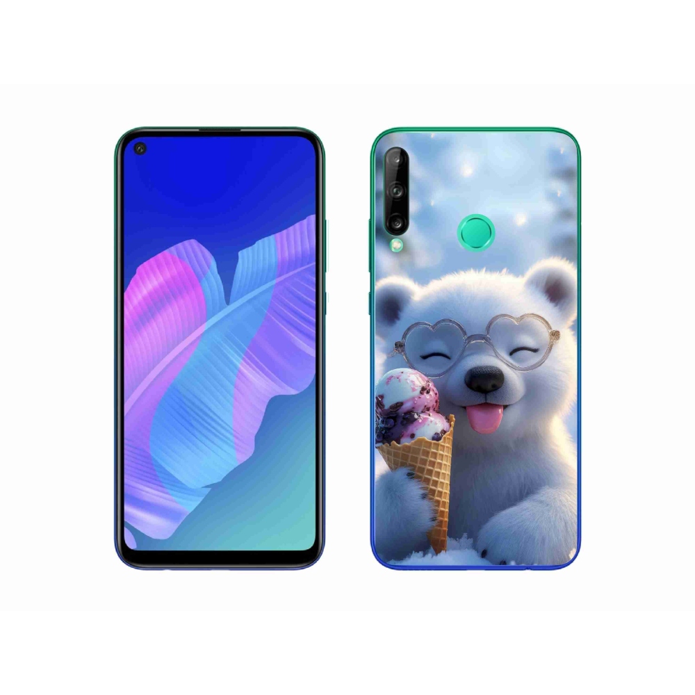 mmCase gél tok a Huawei P40 Lite E-hez – mackó fagylalttal