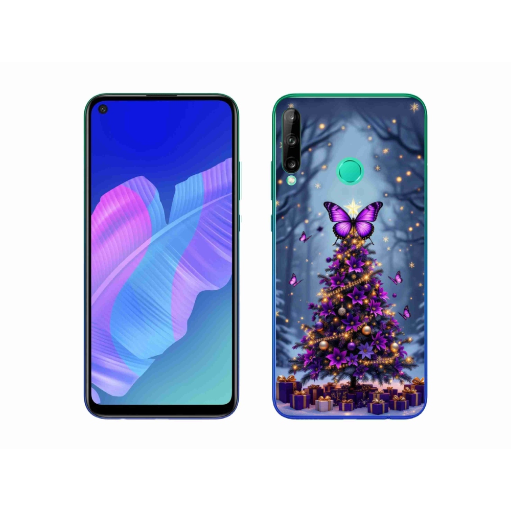 mmCase gél tok a Huawei P40 Lite E-hez – pillangós karácsonyfa