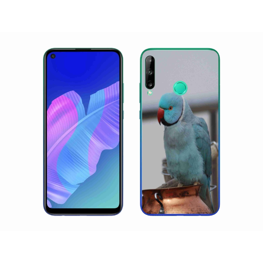 Zselés borítás mmCase a Huawei P40 Lite E készülékhez - papagáj alexander kék