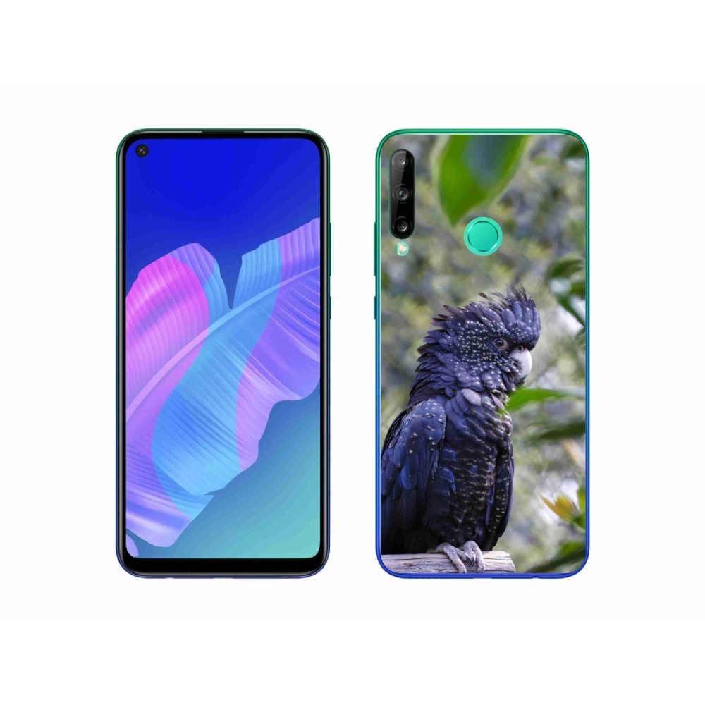 mmCase gél tok a Huawei P40 Lite E-hez – fekete kakadu papagáj