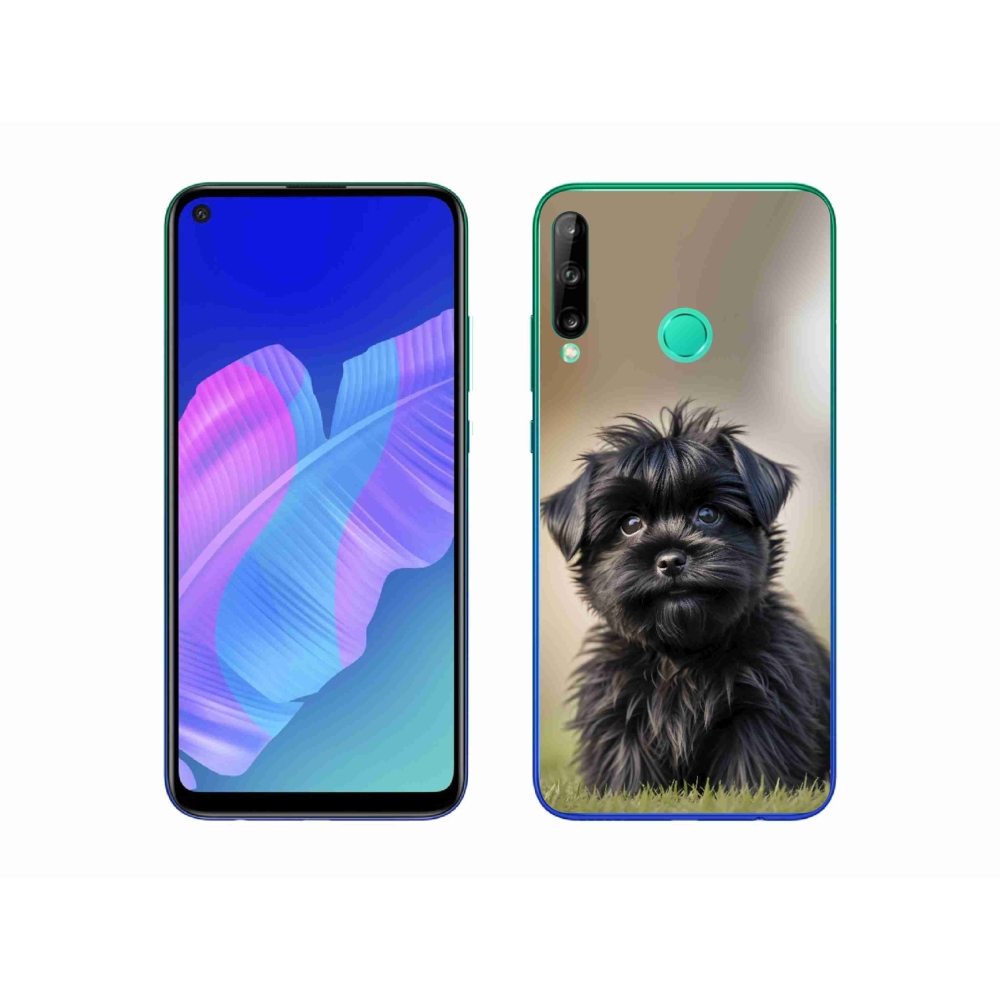 mmCase gél tok a Huawei P40 Lite E-hez – aranyos fekete kutyus