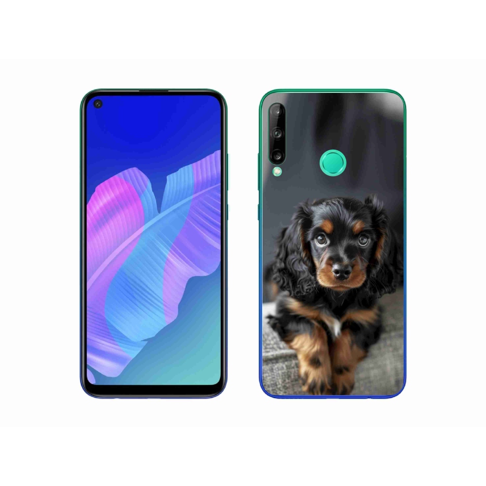 mmCase gél tok a Huawei P40 Lite E-hez – aranyos, hosszú szőrű tacskó