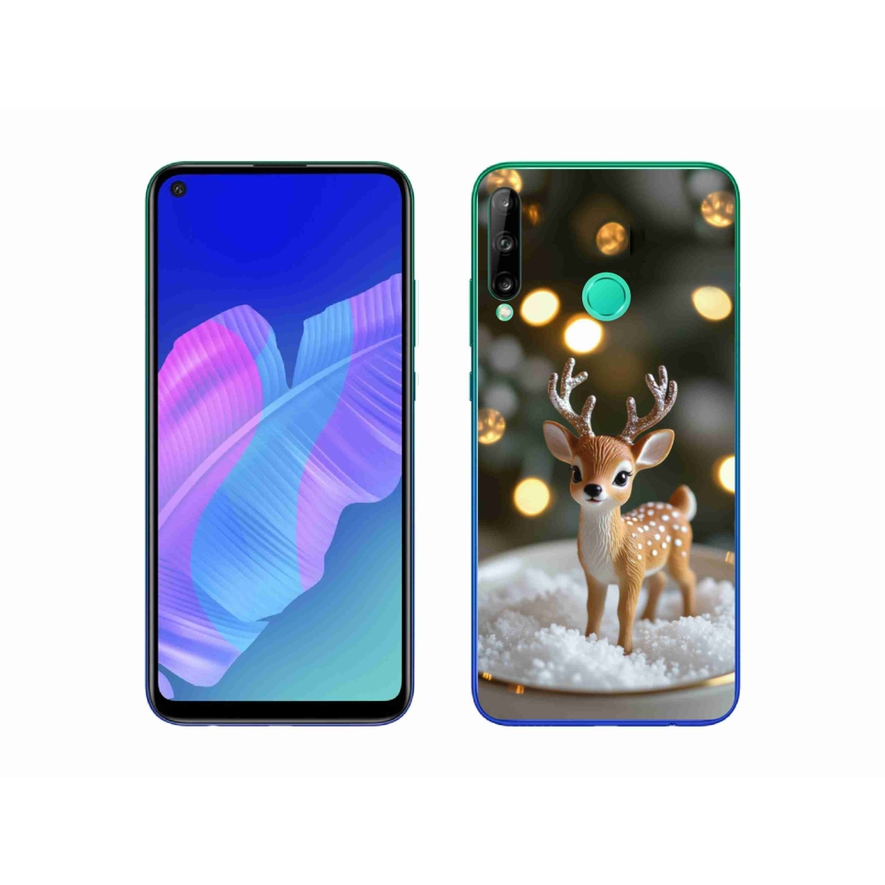 mmCase gél tok a Huawei P40 Lite E-hez – aranyos karácsonyi szarvas